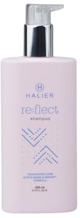 Halier Re:Flect Shampoo für coloriertes Haar ohne Parabene 250 ml - regeneriert gefärbtes Haar, Feuchtigkeit und Farbschutz, mit natürlichen Zutaten, mit der Active Shine & Repair™ Formel