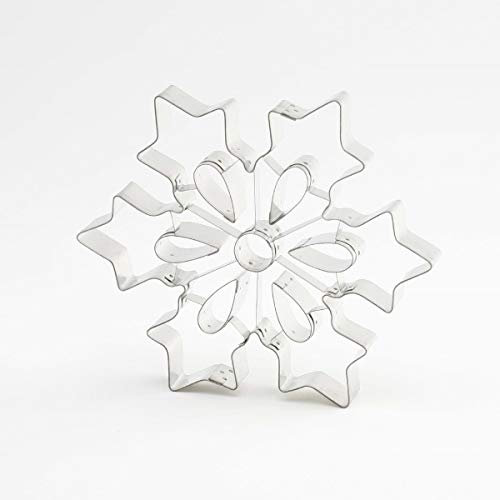 thermohauser Emporte-pièce (acier inoxydable), grand flocon de neige, bord lisse, diamètre : 19,5 cm