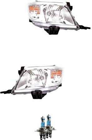 Halogen Scheinwerfer Set H4 für Hilux VII Pick-up inklusive Lampen