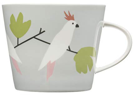 Scion Living – Keith Brymer Jones Collaboration Range – Love Birds Keramiktasse – Kieselstein – 350 ml