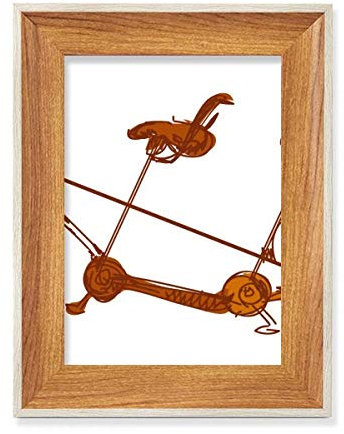 Cartoon Dreisitzer Fahrrad Britain Culture Desktop Holz Bilderrahmen Display Bild Kunst Gemälde mehrere Sets