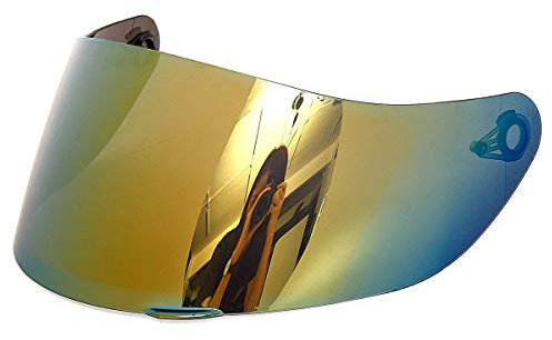 No Logo FJY-Visor, Visier für AGV K3 K5 SV, Motorradhelm, Schild, Brille, Motorrad, Helm, Objektiv gold