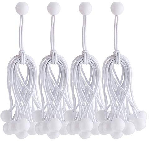 Mu Mianhua 35Pcs Ball Bungee Canopy Tarp Tie Down Cord for Marquees Gazebos Tent Banners