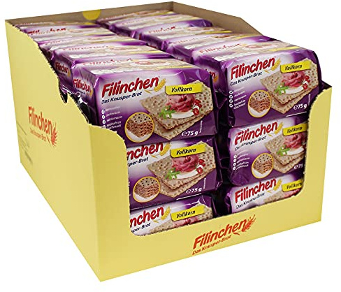 30er Pack Filinchen Das Knusper-Brot Vollkorn 30 x 75 g laktosefrei zuckerarm natriumarm