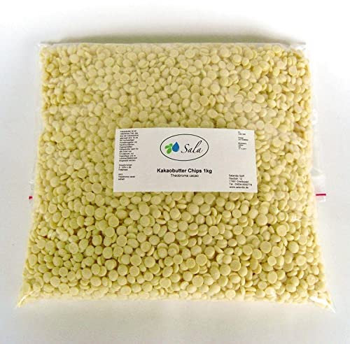 Sala Kakaobutter Chips Pastillen Lebensmittelqualität konv. 1 kg 1000 g Beutel