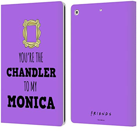 Head Case Designs Offizielle Friends TV Show BFF Zitate Leder-Wallet-Hülle Kompatibel mit Apple iPad 10.2 2019/2020/2021