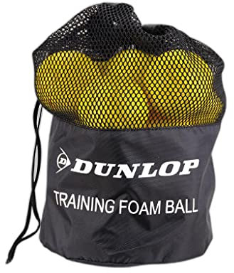 Dunlop Training Foam Ball – Spezial-Schaumstoffball für Einsteiger (12 Stück)