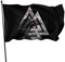 Freiheitsflagge, Odins Rabe, 90 x 150 cm, 100 Stück, einlagiges Polyester, 90 x 150 cm