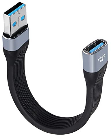 MEIRIYFA Cavo di Prolunga USB 3.0 da 10 Gbps Tipo A Cavo di prolunga da maschio a femmina Trasferimento dati SuperSpeed compatibile con tastiera USB, unità flash, disco rigido - 14 cm