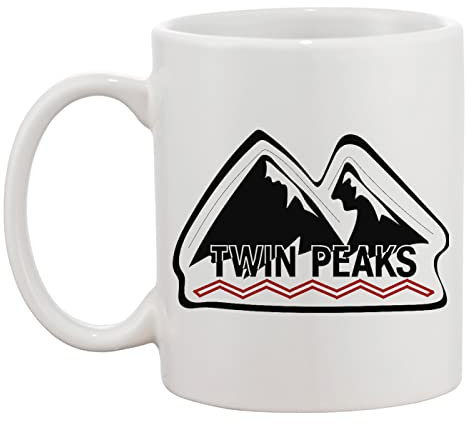 Twin Peaks Mountain Weiße Tasse Kaffee Tee Männer Frauen Keramik Coffee Tea Mug Cup