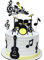 Borsgye 40 Stück Musik Noten Cupcake Toppers Gitarre Kuchen Topper Happy Birthday Tortendeko Gitarre Cake Torten Muffin Deko Acryl Kuchenaufsatz für Geburtstags Musikalische Thema Party – Schlagzeug