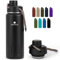 SANTECO Gourde Isotherme en Acier Inoxydable 500ml, 710ml - Bouteille Isotherme Étanche sans BPA - Gourde Inox Sport Ouverture Large - Bouteille d'eau pour Gym, Voyage, Enfant, Randonnée, Ice Coke