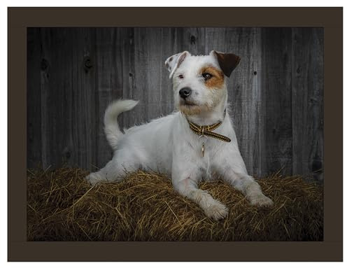 Jack Russell Faux Leather Lap Tray