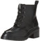Amazon Essentials Stivali con zeppa interna Donna, Nero, 36 EU