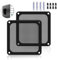 YIMATEECO Staubfilter PC 140mm Lüfterabdeckungen für Computer-Kühlerlüfter, Netzteil, Router, PVC 50 Maschen, Magnetischer Rahmen, PC-Lüfter, PC-Kühler Staubdicht(PVC PRO, 140 * 140mm, 2Stü, Schwarz)