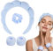WD&CD Stirnband, Damen Spa Haarband Haarband, Make up Stirnband Handgelenk Waschband Set für Hautpflege, Gesichtsreinigung, Dusche-Blau