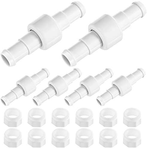 Frienda 6 Stück Pool Reiniger Schlauch Schwenkmutter Kits, Schlauch Kugellager D20 Ersatz 180 280 380 Poolreiniger Zulaufschlauch Mutter Pool Reiniger Schlauchverbinder Kompatibel mit Polaris D20 D-20