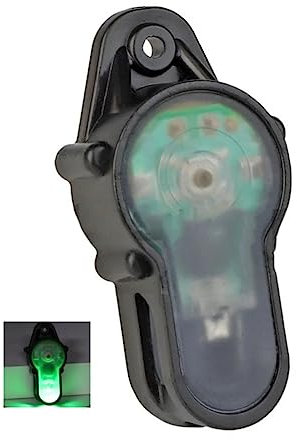ACEXIER Signal Stroboskoplicht Taktik Helm Sicherheit Blinklicht für die Jagd wasserdichte Helm Signallampe Camping Überleben Signallicht (B-Green)