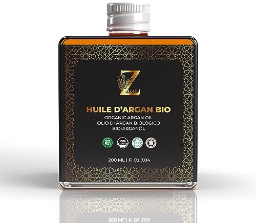 Marokkanisches Arganöl (700 ml) | 100% rein und natürlich | Kaltgepresst | Gerösteter Haselnussgeschmack | Reich an Vitamin E und Antioxidantien | Gourmetqualität (200 ml)