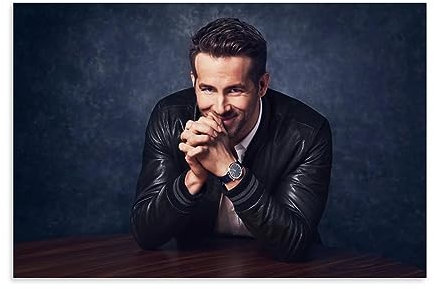 NgAnoh Ryan Reynolds Filmstar, charmantes Poster, Wandkunst, Gemälde, Leinwand, Geschenk, Wohnzimmer, Drucke, Schlafzimmer, Dekoration, Kunstwerke 20 x 30 cm