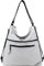Travistar Damen Nylon Schultertasche Rucksack Groß Handtasche Rucksacktasche Vintage Damen Umhängetasche Anti Diebstahl Tasche Damen Hobo Bag Crossbody Bag für Schule Shopping Reisen sportlich