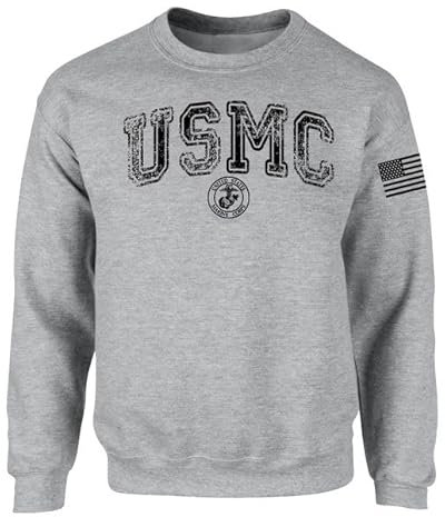 ProTexDruck Textilhandel USMC Pullover Sweatshirt L