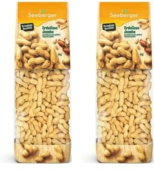 Seeberger Erdnüsse Jumbo, 1 kg (Packung mit 2)