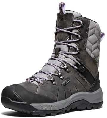KEEN Damen Schneestiefel, Stahlgrau/Orchideenblütenblatt, 39 EU