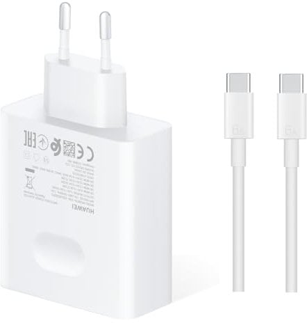 90W Supercharge USB C Adapter für Original Huawei MateBook Honor MagicBook HW-200450EP0 CP407 Notebook Netzteil Laptop USB C Adapter Ladegerät USB C Ladekabel Schnelladegerät Netzteil+1M Kabel