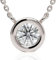 Ethos Jewelry 585 Echtgold Elegante 14k Weißgold 0.06ctw Diamant Halskette - Verstellbar, Zierlich mit G Farbe VS-SI Diamanten, geeignet für Damen