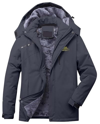 AMhomely Plus Size Womens Waterproof Coats 24-26 Trench Coat Fleece Softshell Jacket Solid Rain Jacket Parka Windproof Mountaineering Hiking Outdoor Wear Windbreaker with Hood