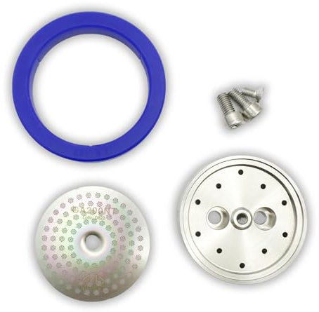 Kit Tune Up fabriqué pour Gaggia Classic. Support de douche en acier inoxydable amélioré IMS Precision Nanotech GA200NT, joint en silicone Cafelat et toutes les vis (kit de réglage personnalisé)