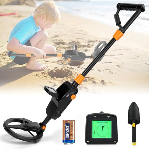Metal Detector per Bambino, Sunowl Leggero Metal Detector Bambini con Display LCD e Bobina di Ricerca Impermeabile, Ad Alta Sensibilità Metal Detector per Bambini per la Ricerca di Metalli