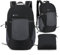 Ultralight Foldable Hiking Backpack | 30L Packable, Waterproof, Lightweight, Travel Rucksack | Men & Women Large Bag for Work, Gym, Outdoor Camping, Walking, Cycling, Sport Daypack (Gray Black)