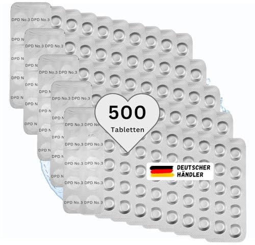 500 Test-Tabletten DPD No°3 Chlor Ozon für elektrische Tester Photometer TM