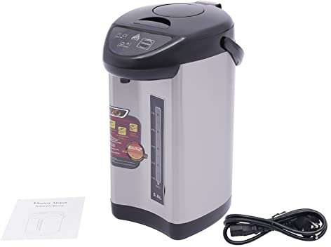 PUDLOR 4 Liter Heißwasserspender, Elektro Thermopot Wasserkocher Mehrere Ausgabemethoden Glühweinkocher Automatische Wärmeerhaltung 10 Minuten Zum Aufheizen für Wohnungen, Schulen, Büros
