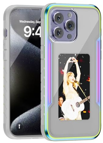 QSM Smartphone-Hülle zum Selbermachen, 4-farbiger Tintenbildschirm, geeignet für Apple iPhone 16 PRO MAX, personalisierte NFC-Projektionsleinwand, AI-E-Ink-Telefon-Schutzhülle (für iPhone 16 Pro max