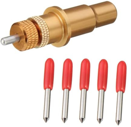 Lurrose 6stücke Schneideplotter Vinyl Cutter Klingen Cuttermesser Und Schneidehalter Für Holz PVC Präzisions MDF Mit Importiertem Wolframstahl Für Meisten Plotter