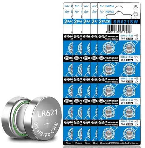 100 Stück SR621SW Uhrenbatterien AG1 364 363 LR621 1,5 V Alkaline Knopfzelle Uhrenbatterie