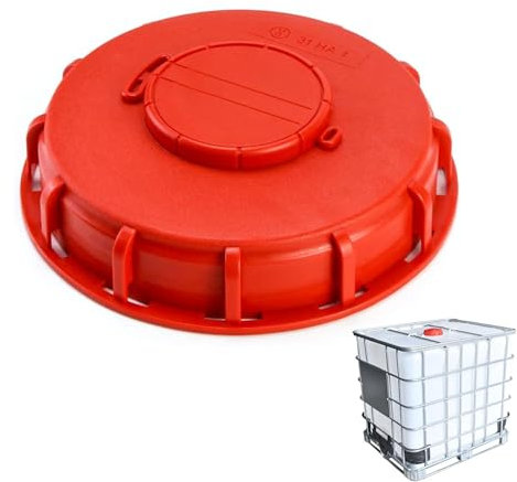 GEDEGOOK IBC Tankdeckel, IBC Wassertank Vented Atemschutz Deckel, IBC Tank Abdeckung Kappe 163mm, IBC Tank Zubehör für 1000l Wassertank Regentonne,Container