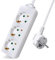 Regleta de Enchufes con 3 Tomas de Corriente (Cable de 3m, Sin Interruptor) Blanco