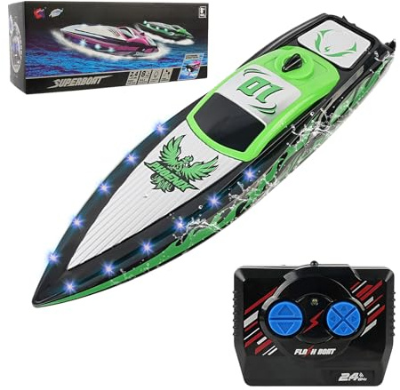 RC Boat & Remote Control Boat for Kids & Adults Rechargeable Battery