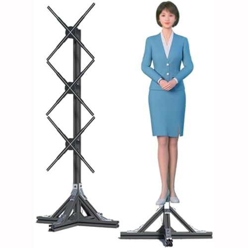 Projecteur hologramme 3D pour affichage publicitaire – Ventilateur hologramme LED taille humaine de 50 cm, visuels accrocheurs pour le marketing et les promotions