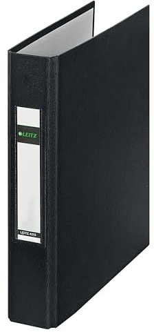 Leitz 42130095 Ringbuch (A5 2 Ringe 25 mm) Schwarz