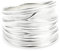 Vinani Damen Ring 925 Silber - breit Struktur sandgestrahlt glänzend aus 925 Sterling Silber für Frauen - RBM60