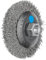 PFERD Kegelbürste ungezopft KBU | Ø 100x10mm M14 Edelstahl-Draht-ø 0,35 | 43316003 – für Winkelschleifer