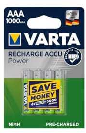 Pack 4 PILAS AAA RECARGABLE ACCU Power NI-MH 1000mAh Blister