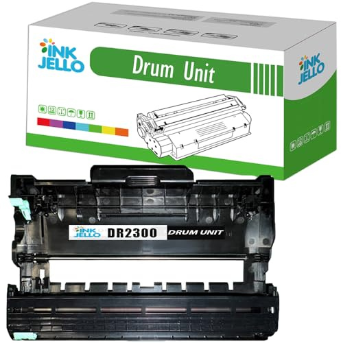 InkJello Drum Unit For Printer, Compatibile With Brother DCP-L2500D L2520DW L2540DN HL-L2300D L2340DW L2360DN L2365DW L2700DW MFC-L2720DW L2740DW DR2300 (Single-Pack)