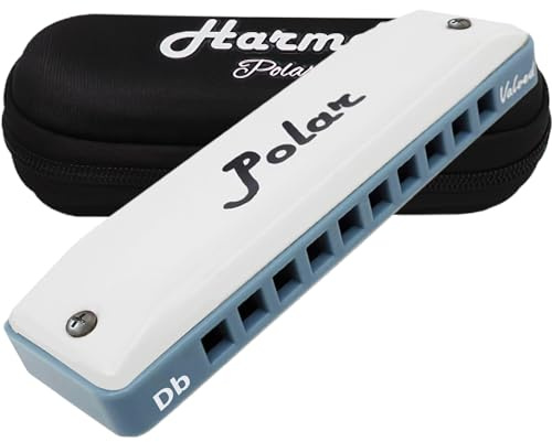 Diatonic harmonica HARMO POLAR key of Db Valved - Harmonica for Country, Swing