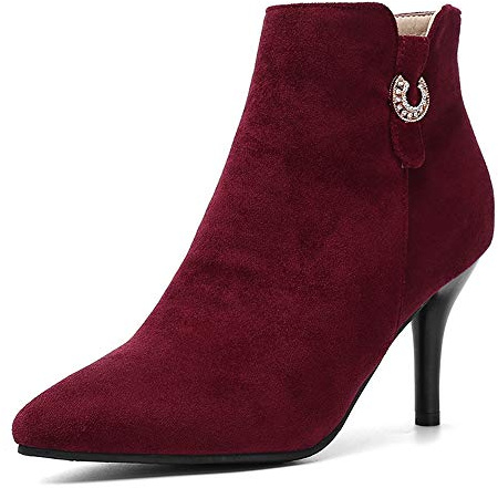 CuteHeels Damen Elegant Stiefeletten mit Stiletto Absatz